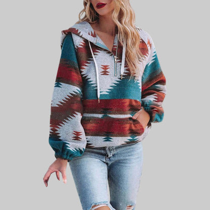 Saku - Bequemer Oversized Zip-Up Hoodie Mit Langen Ärmeln
