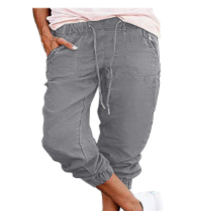 Valeria | Damen Cargo Hose Mit Elastischem Bund
