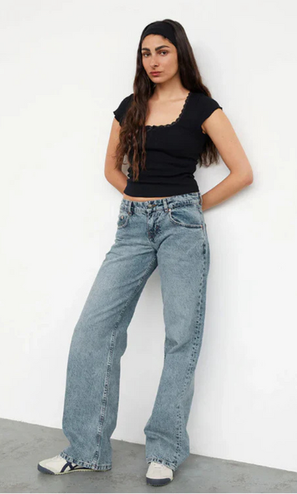 Mila | Niedrige Taille Stretch  Jeans Für Damen