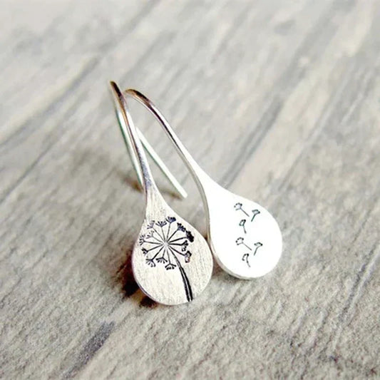 Vintage Blumenohrringe aus 925 Sterling Silber