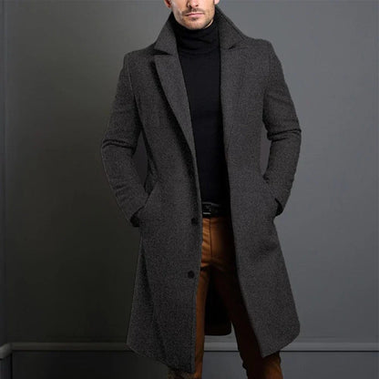 Franz | Langer Warmer Wintermantel für Herren