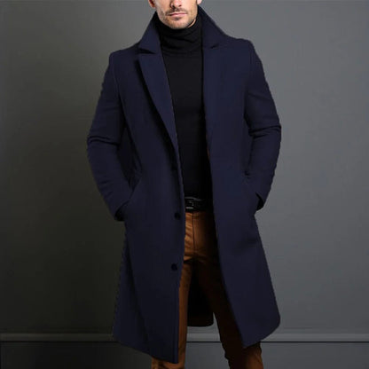 Franz | Langer Warmer Wintermantel für Herren