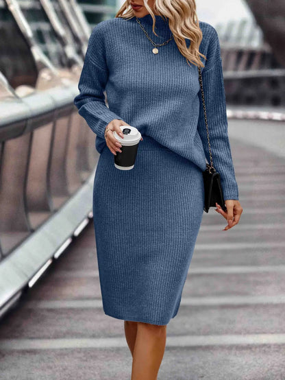 Dorothee | Zweiteiliges Set Aus Pullover Und Rock Für Damen