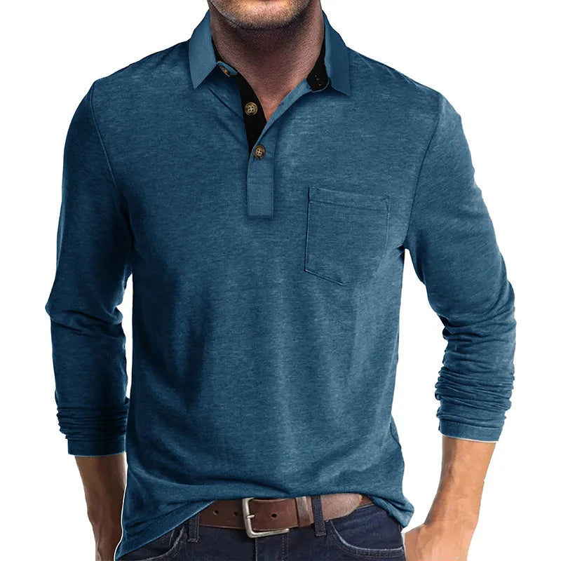 Matteo | Herren Langarm-Polo Atmungsaktiv & Vielseitig