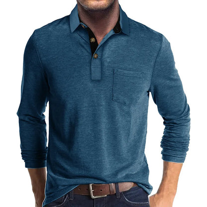 Matteo | Herren Langarm-Polo Atmungsaktiv & Vielseitig