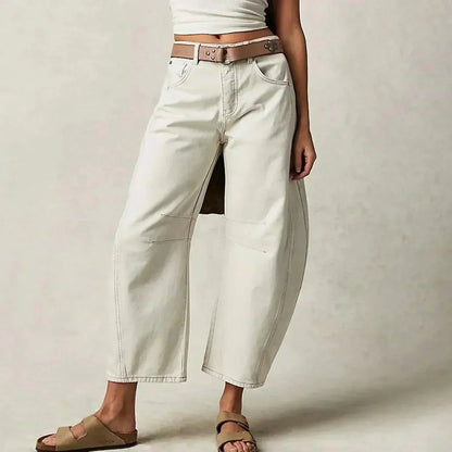 Hanna | Damen High Waist Jeans Mit Lockerem Schnitt