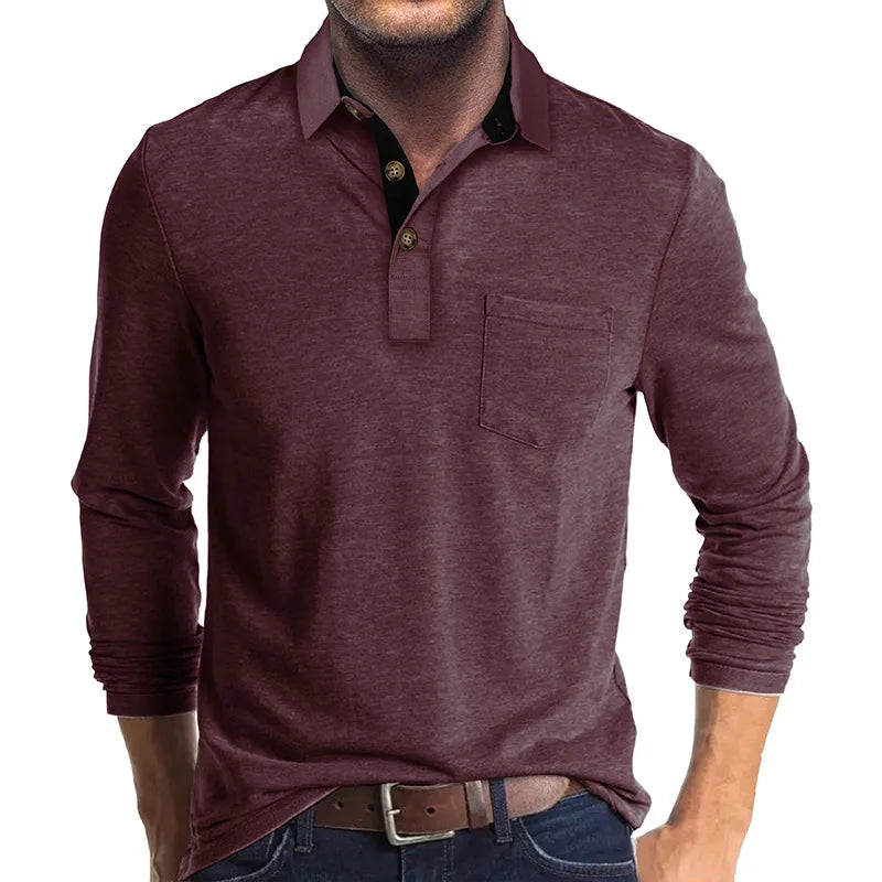 Matteo | Herren Langarm-Polo Atmungsaktiv & Vielseitig