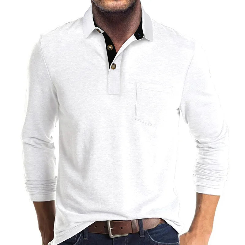 Matteo | Herren Langarm-Polo Atmungsaktiv & Vielseitig
