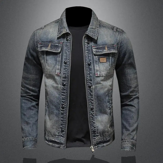 Carl | Retro Denim Jacke