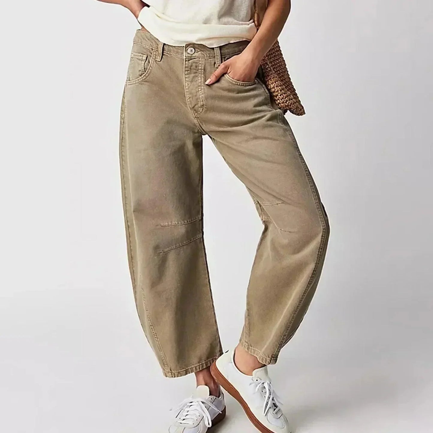 Hanna | Damen High Waist Jeans Mit Lockerem Schnitt