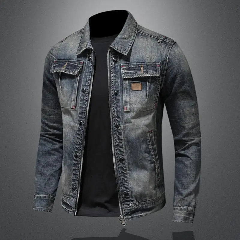 Carl | Retro Denim Jacke