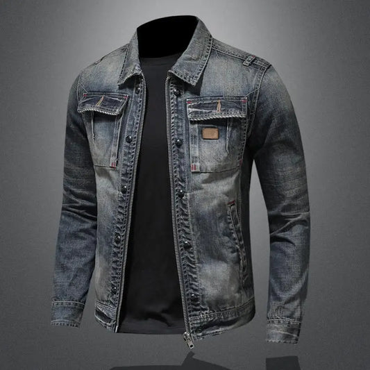 Carl | Retro Denim Jacke