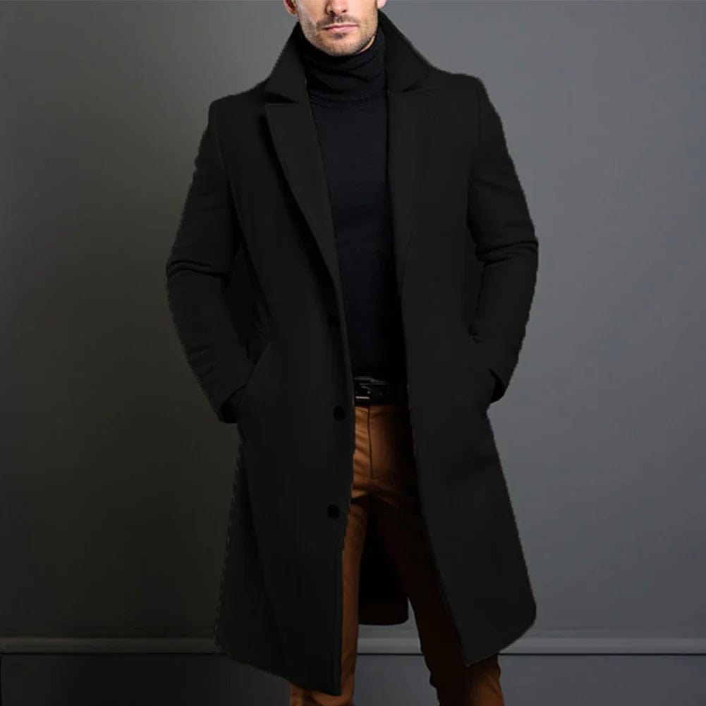 Franz | Langer Warmer Wintermantel für Herren