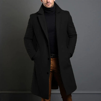 Franz | Langer Warmer Wintermantel für Herren