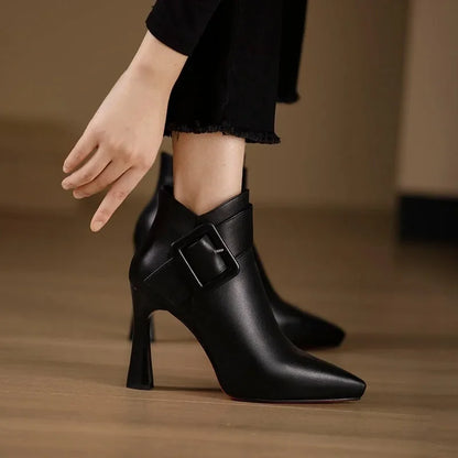 Aveline | Elegante Stiefeletten Mit Schnalle