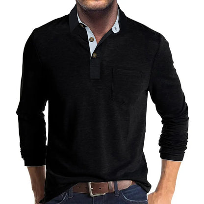 Matteo | Herren Langarm-Polo Atmungsaktiv & Vielseitig