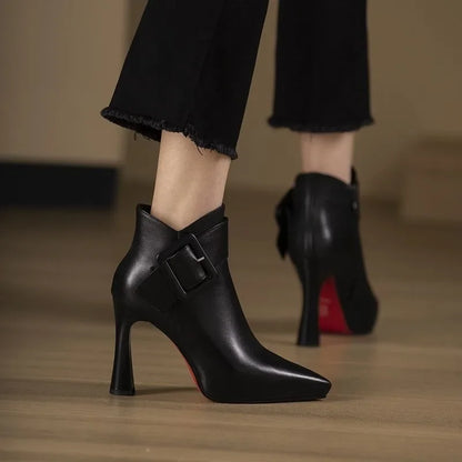 Aveline | Elegante Stiefeletten Mit Schnalle