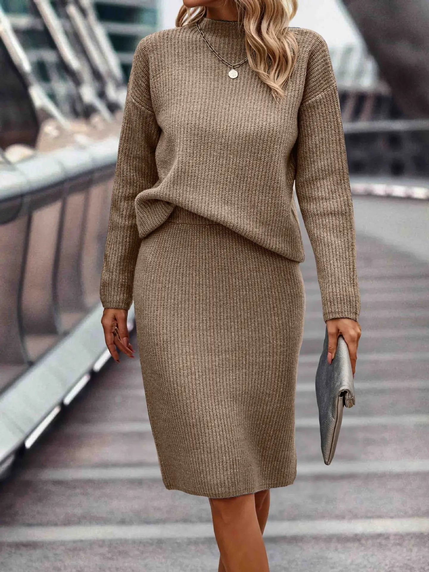 Dorothee | Zweiteiliges Set Aus Pullover Und Rock Für Damen