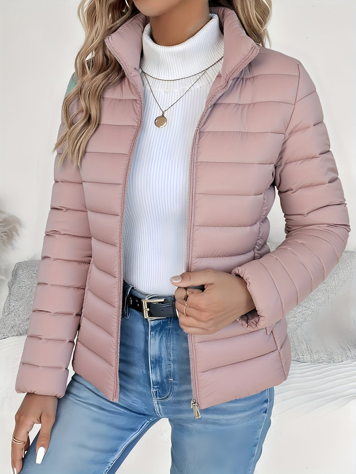 Übergangsjacke Damen | Stehkragen & Leichte Wärme