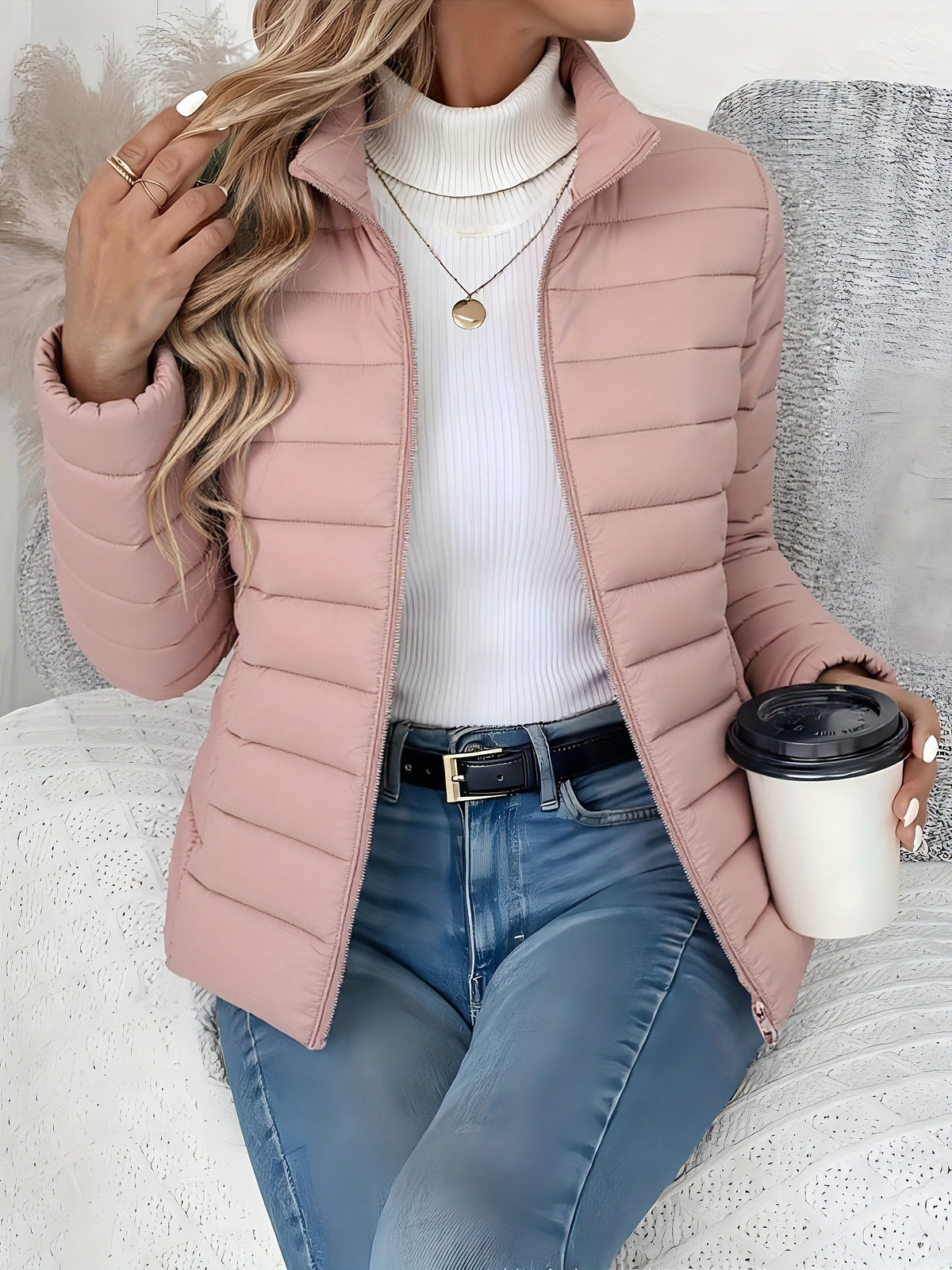 Übergangsjacke Damen | Stehkragen & Leichte Wärme