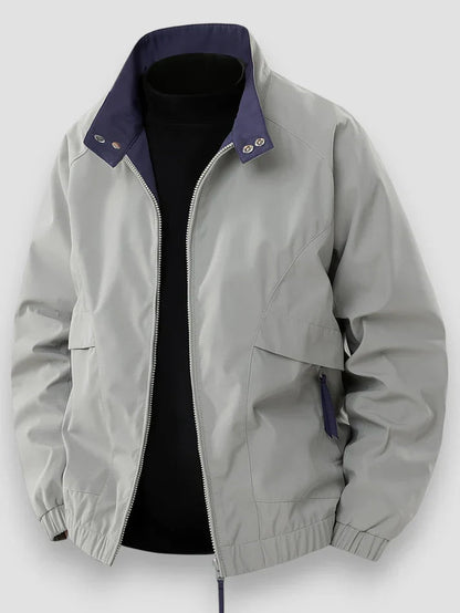Übergangsjacke Herren | Reißverschluss & Stehkragen-Schutz