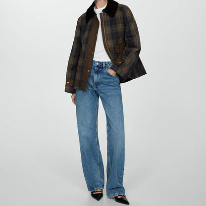 Helena – Warme Damenjacke Mit Rautenmuster