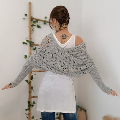 Reinhilde | Doppelten Ärmeln Shawl Schal
