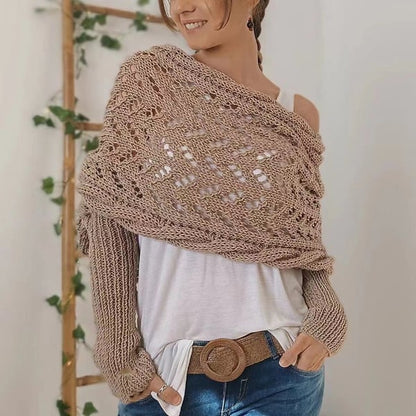 Reinhilde | Doppelten Ärmeln Shawl Schal