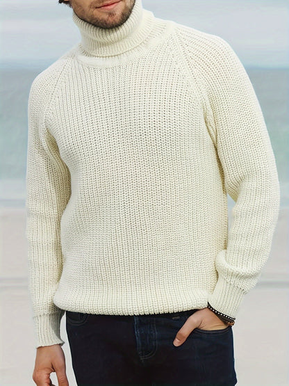 Alexander | Herren Warmer Strickpullover Mit Rollkragen Für Den Winter