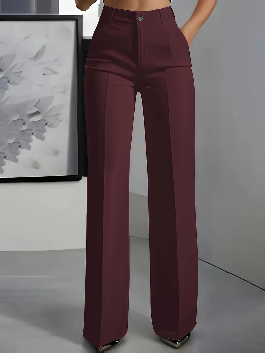 Hodit | Stylische Stretch Hose Mit Hoher Taille