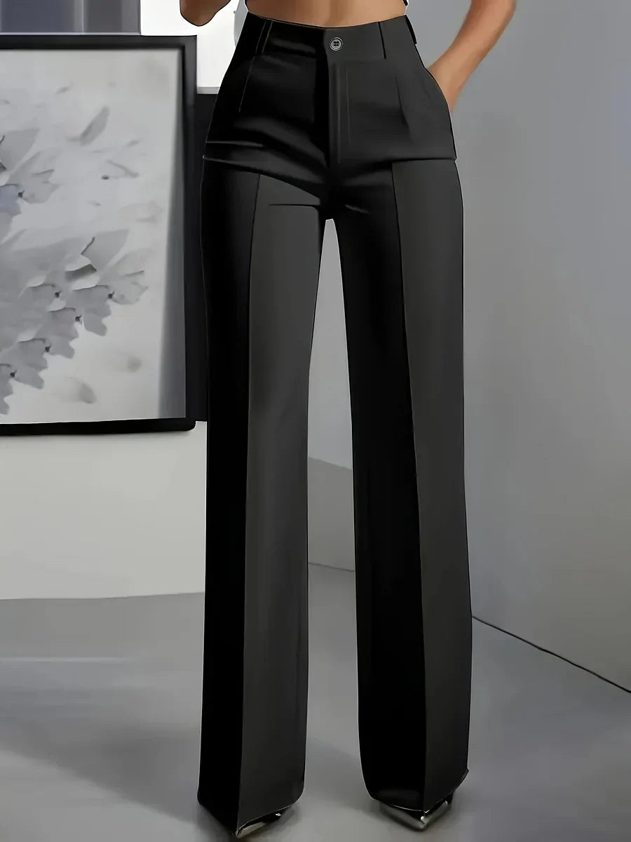 Hodit | Stylische Stretch Hose Mit Hoher Taille