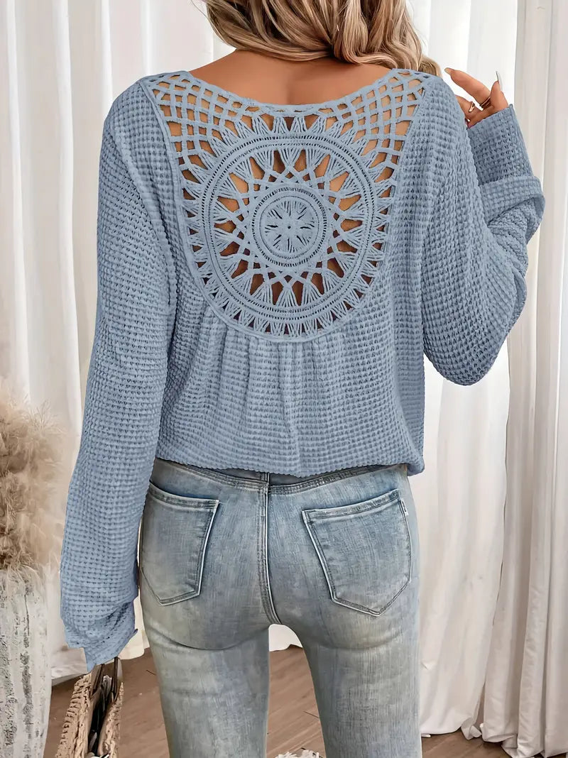 Sassa | Tshirt Mit V Ausschnitt Und Rautenmuster