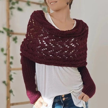 Reinhilde | Doppelten Ärmeln Shawl Schal