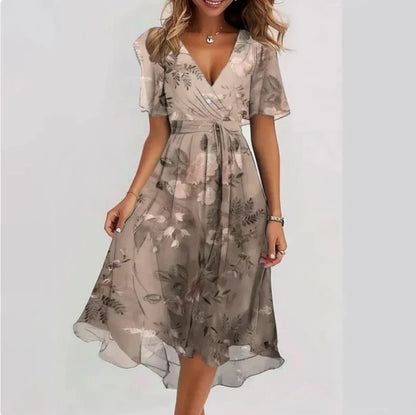 Annegret | Sommerkleid Für Damen Mit V usschnitt