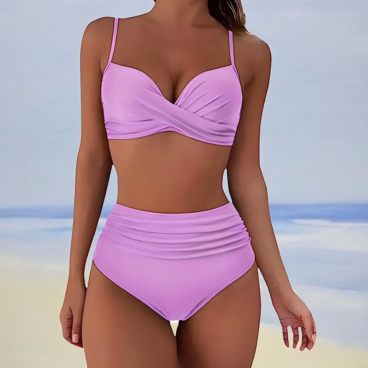 Aveline - Stilvoller Bikini Mit Hoher Taille