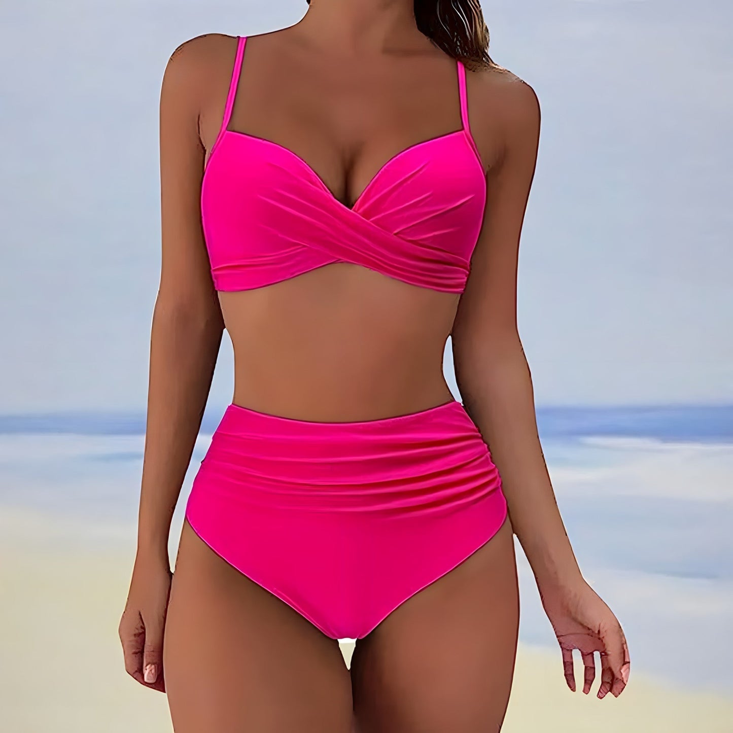 Aveline - Stilvoller Bikini Mit Hoher Taille