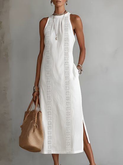 Jimena | Midi Kleid Aus Leinen