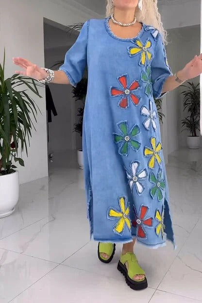 Sukien | Damenkleid mit Blumenmuster