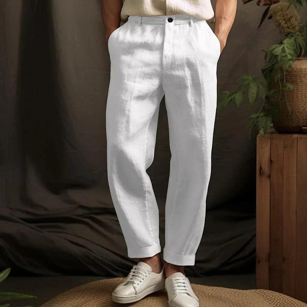 Edel | Casual Herren Leinenhose Für Den Sommer