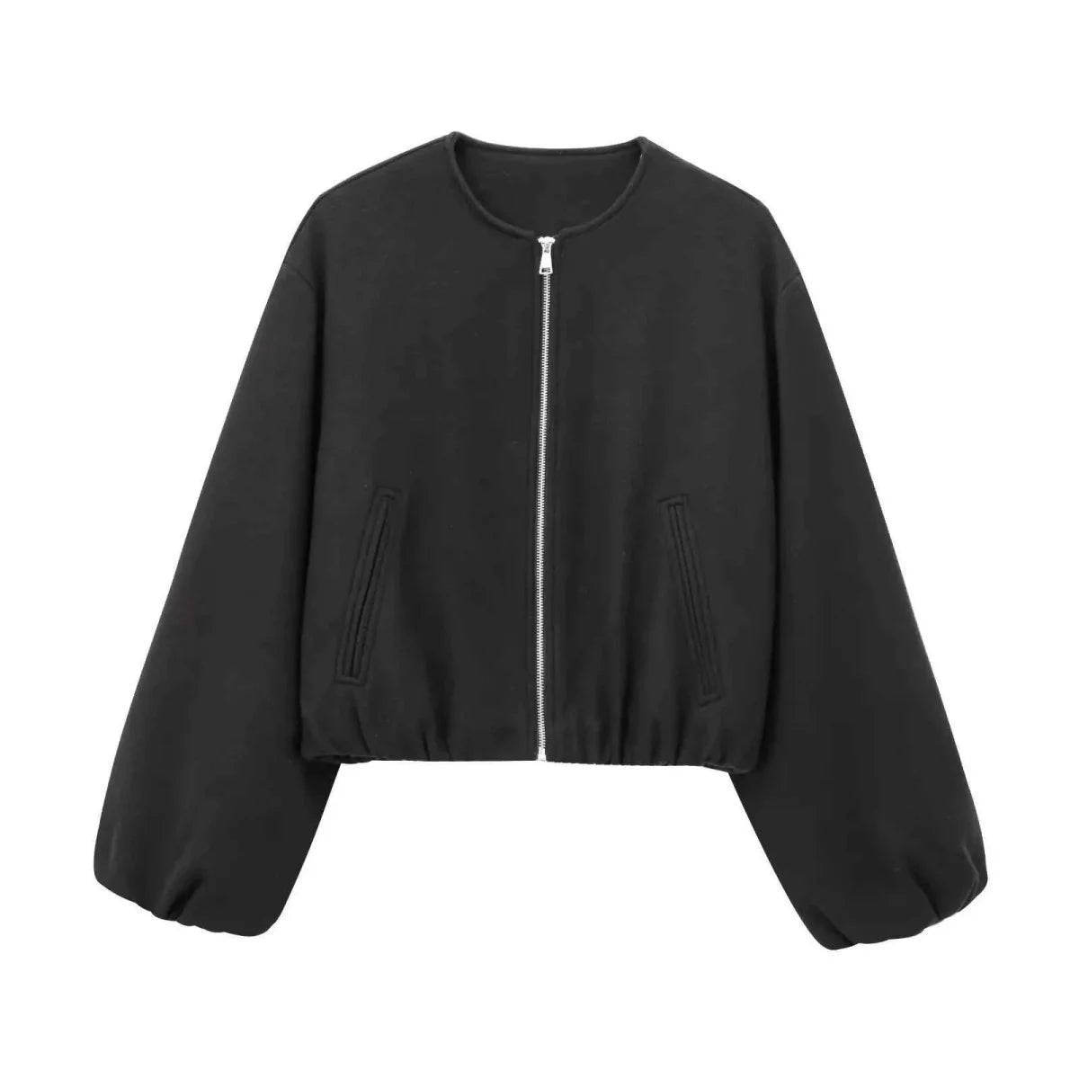 Leichte Bomberjacke Damen - Cecile LavelleSchwarz