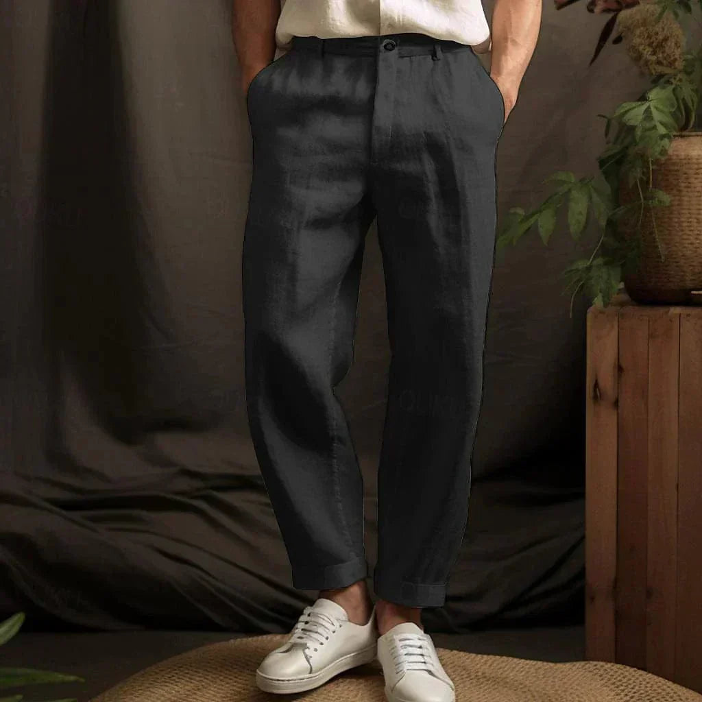 Edel | Casual Herren Leinenhose Für Den Sommer