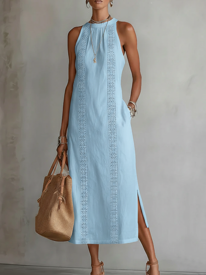 Jimena | Midi Kleid Aus Leinen