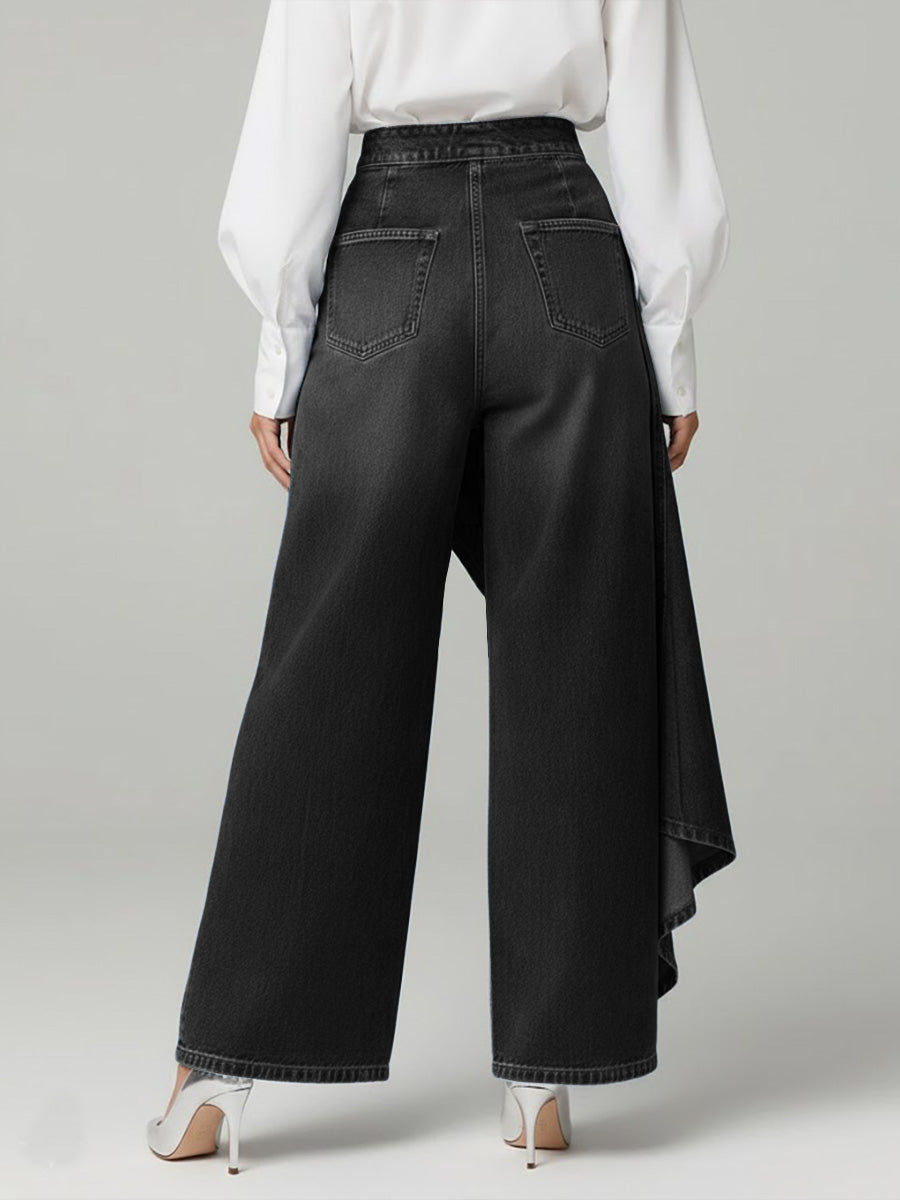 Evi | Stylische Damen High-Waisted Weitbein Jeans Mit Relaxed Fit