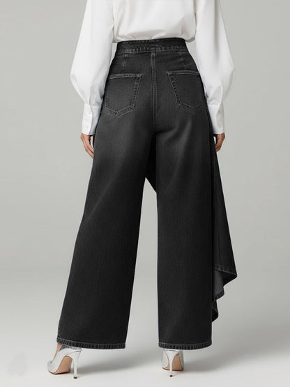 Evi | Stylische Damen High-Waisted Weitbein Jeans Mit Relaxed Fit