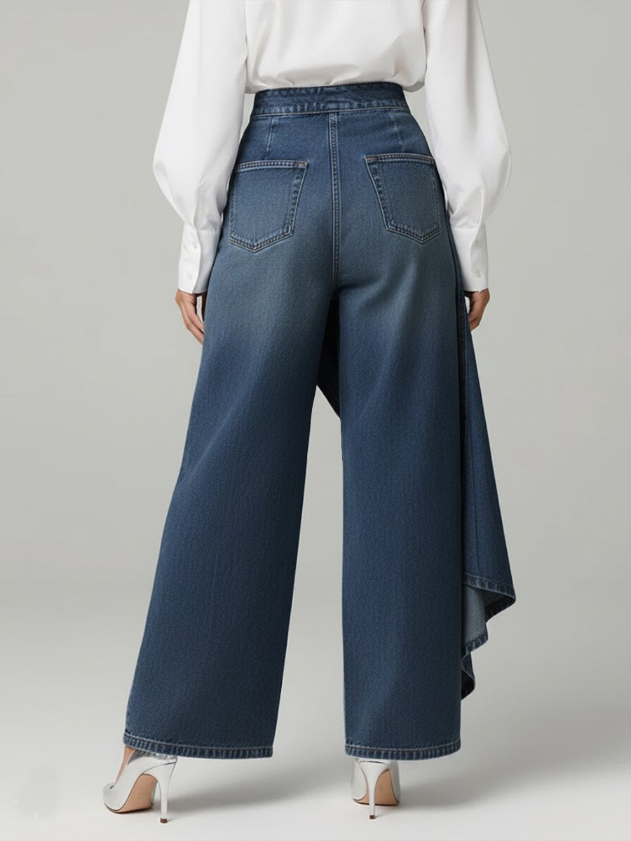 Evi | Stylische Damen High-Waisted Weitbein Jeans Mit Relaxed Fit