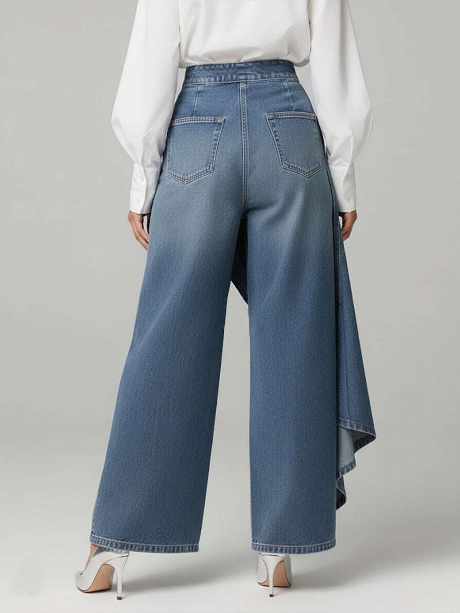Evi | Stylische Damen High-Waisted Weitbein Jeans Mit Relaxed Fit