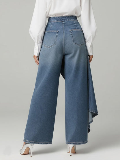 Evi | Stylische Damen High-Waisted Weitbein Jeans Mit Relaxed Fit