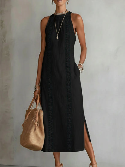 Jimena | Midi Kleid Aus Leinen