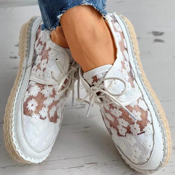 Arabella | Confortabler Schuh Stylischer, luftiger Schuh mit Blumenmuster
