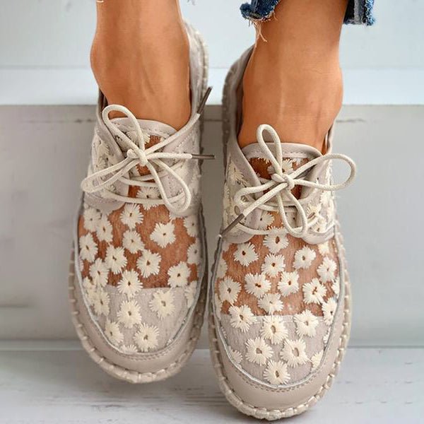 Arabella | Confortabler Schuh Stylischer, luftiger Schuh mit Blumenmuster